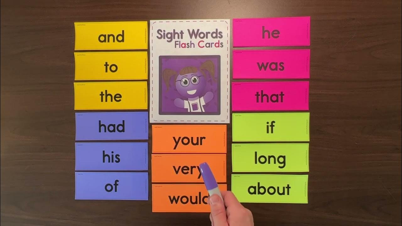 Sight Word Flash Cards - YouTube