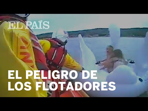🎬 Video relacionado con cisnes rosa inflables