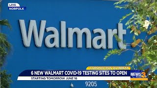 6 new Walmart COVID-19 testing sites to open