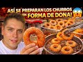 ASÍ se PREPARAN los CHURROS en FORMA de DONA en BUCARAMANGA 🍩😱🍯