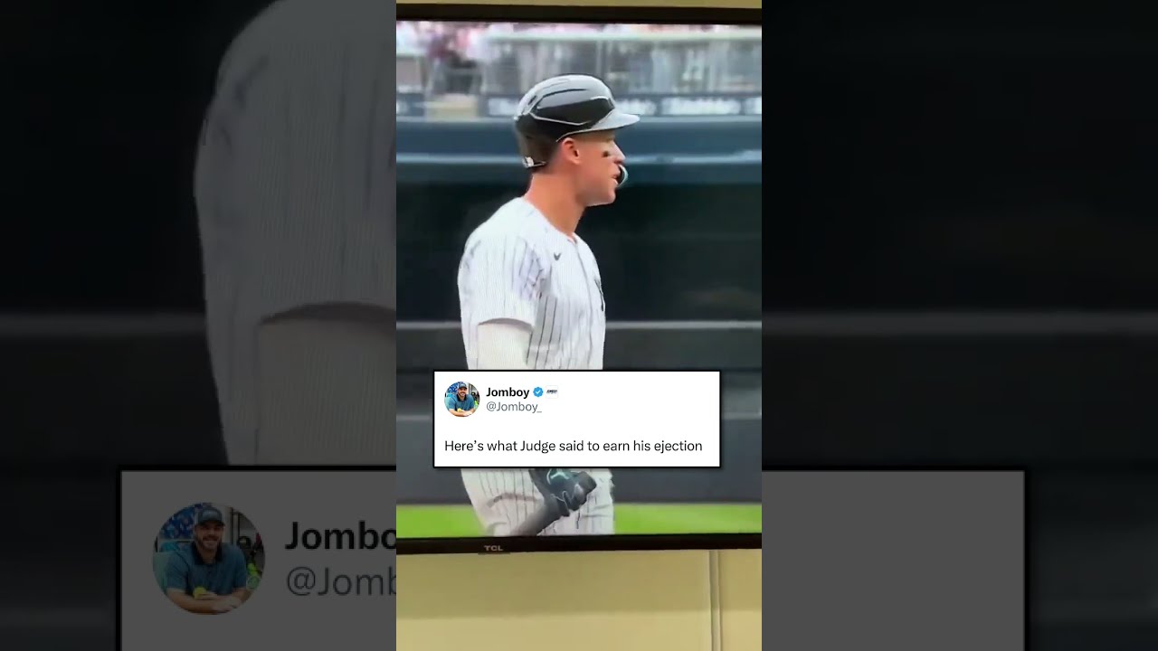 How Aaron Judge Got His First MLB Ejection Yankees Baseball Mlb Umpires