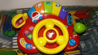 Baby driver steering wheel toy . Vtech tiny tot driver.Musical and light up toy.