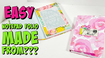 WHAT DID I USE??? quick and easy CHUNKY NOTEPADS!