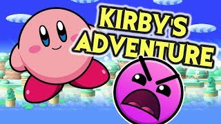BACK AGAIN WITH GD | GEOMETRY DASH KIRBY'S ADVENTURE BY JOVC | ALL 3 STARS