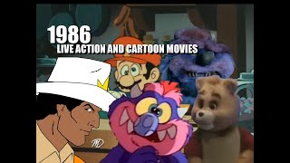 1986 Live Action and Cartoon Movies