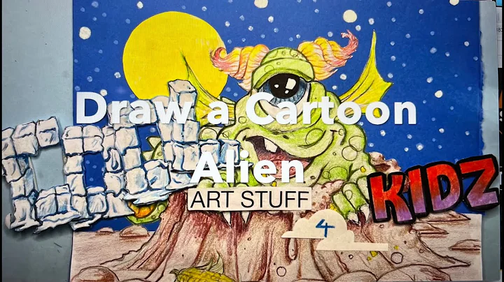 Create this INCREDIBLE ALIEN cartoon guy!