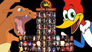 MORTAL KOMBAT 9 | CHARIZARD & WOODY WOODPECKER | EXPERT TAG LADDER | GAMEPLAY (4K60FPS)