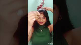 small zig-zag partition tutorial #hairstyle #zigzag #hairstyletutorial
