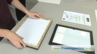 How to Frame a Picture: Without a Mat