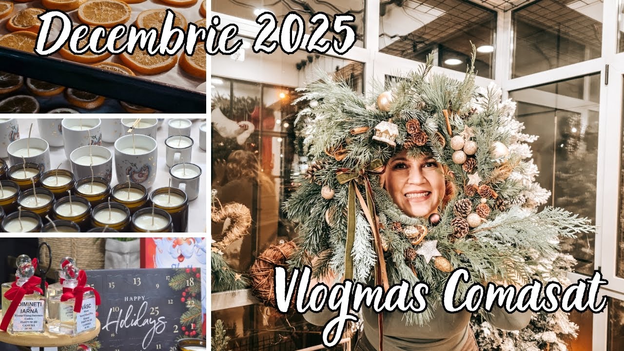 Vlog(mas) de Decembrie ||  Decor de Crăciun || Merg la Târg cu lumânările || Revelion neprevăzut