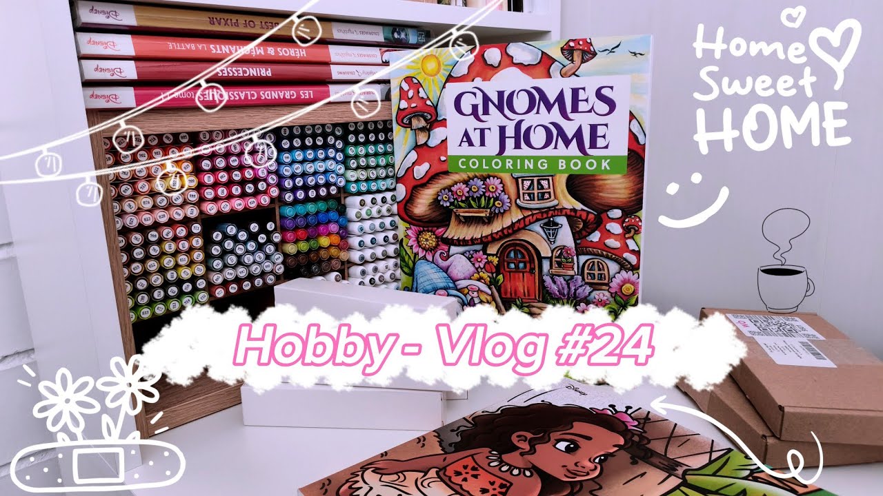 НОВАЯ РАСКРАСКА И КУСОЧКИ ЖИЗНИ🌸🩷#hachette #раскраска #раскрашиваемвместе #disney 