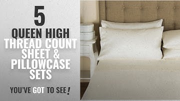 Top 10 Queen High Thread Count Sheet & Pillowcase Sets [2018]: Mayfair Linen Hotel Collection 100%