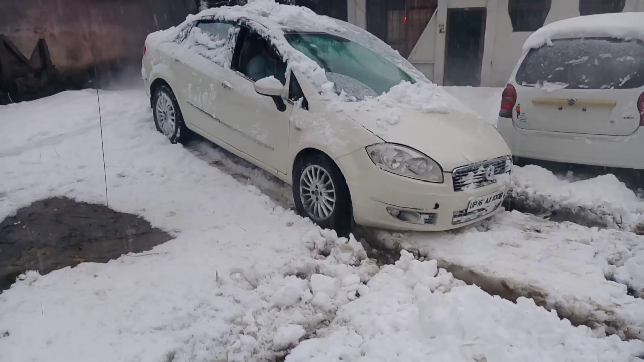 Manali first  snowfall 2017