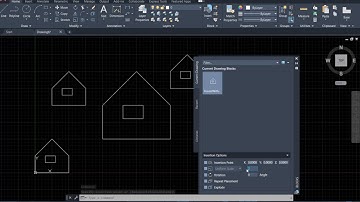 AutoCAD 2021 Tutorial: Block(II)-how to insert an existing block and chose insertion options?