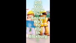 Did You Know This 😯? Secret Way To Fly In Bloxburg 🤑|| Roblox || #shorts
