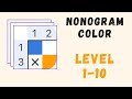 Nonogram Color | All Levels | Level 1-10