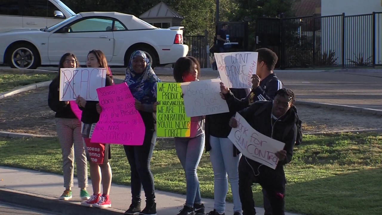 For The Second Time, San Diego Students Walk Out Against Gun Violence ...