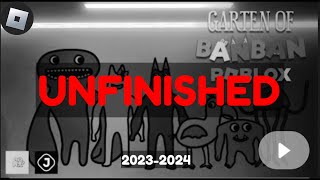Garten Of Ban Ban By. Jule Games *UNFINISHED GAMEPLAY* (2023-2024)