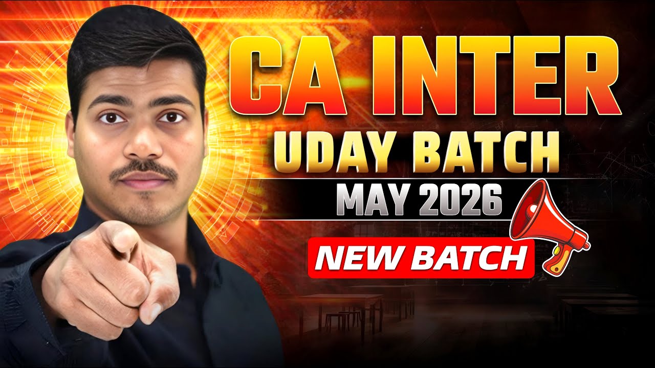 Big Announcement for CA INTER MAY 2026 ATTEMPT | UDAY BATCH | - YouTube