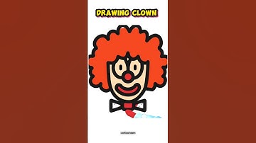 Drawing Clown Easy | how to draw clown #shorts