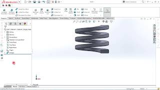 Dynamic spring in solidworks