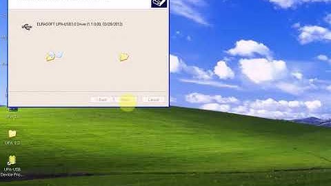 How to setup UPA USB Device V1.3 Programmer