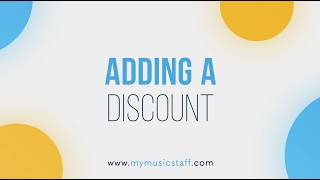 Adding a Discount