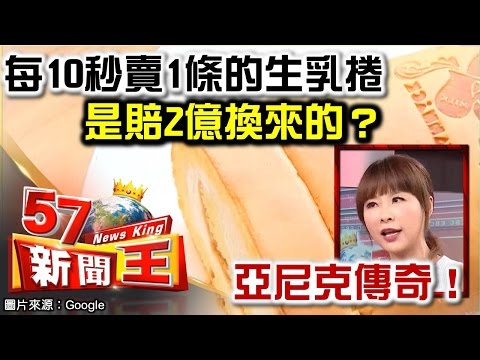 每10秒賣1條的生乳捲 是賠2億換來的？亞尼克傳奇！-許聖梅《５７新聞王》