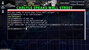 How to create a Perl script in 5 minutes: Beginners tutorial
