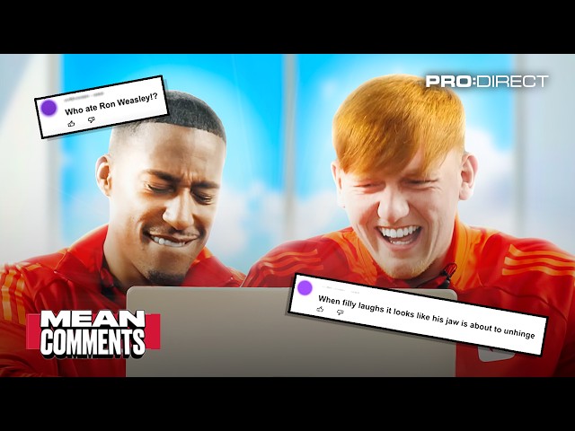 THAT IS BRUTAL! 😂 MEAN COMMENTS 8 WITH YUNG FILLY u0026 ANGRY GINGE 😬 | Pro:Direct Soccer class=