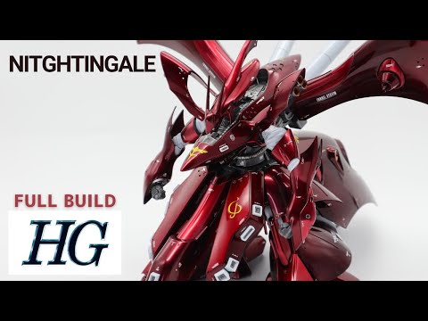 Gunpla Painting] HGUC NIGHTINGALE FULL BUILD [Candy coating] - YouTube