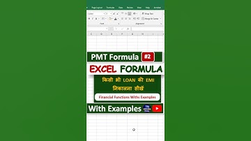 Excel Financial Functions – PMT Formula Explained | Excel Formulas and Functions #2 | #excel