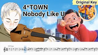 4*TOWN - Nobody Like U (From Turning Red) Violin Sheet