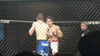 KO by front kick to the head.