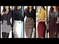 40 +impressive and trendy professional fall work pencil skirts with top trandy blouse designs