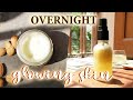 Anti Aging Overnight ALOE VERA ALMOND masks and GLOW GRAPE spray for clear glowing skin
