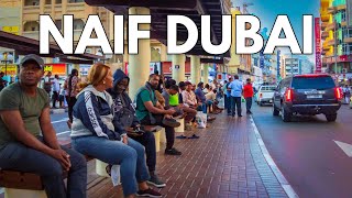 [4K] DUBAI BANIYAS SQUARE, NAIF ROAD DEIRA, GOLD SOUK AND NAIF SHOPS COMPLETE NIGHT WALK