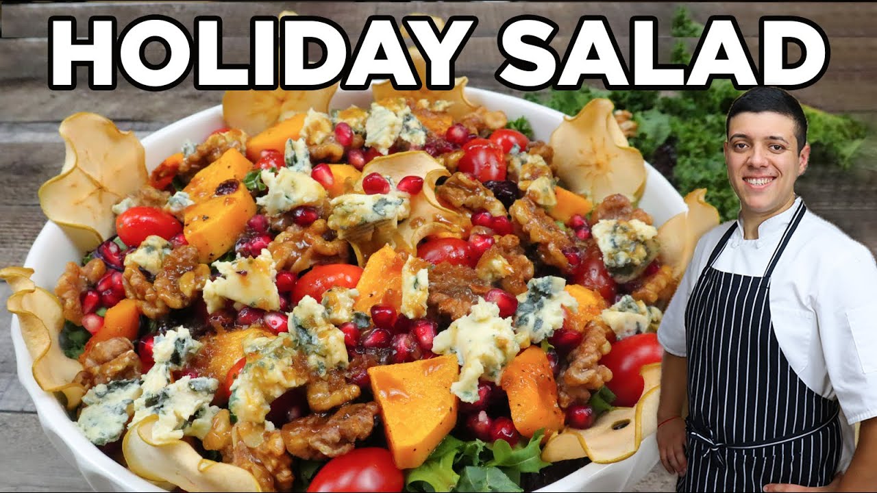 Best Salad for Holiday   Delicious Butternut Squash Salad   Holiday Salad by Lounging with Lenny