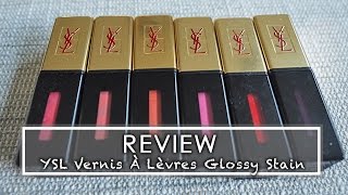 Review - Ysl Vernis À Lèvres Glossy Stain Review Vlog
