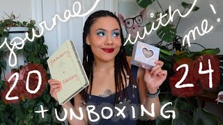 JOURNAL WITH ME 2024! UNBOXING MY NEW JOURNAL 📓❇︎✮🖋️🩰🎀