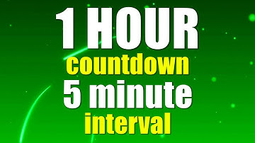 1 hour 5 min interval VOICE timer + music in the end