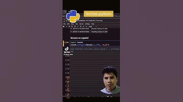 datetime python para traducir fechas de inglés a español #pythonprogramming #python #datetime