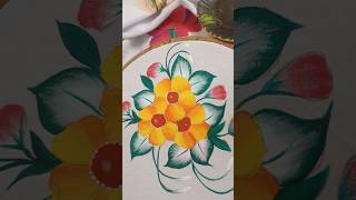 beautiful flowers painting #designe super easy and simple flower