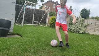 am show you my light free kick video in my garden