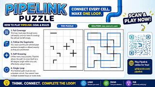 How to Play Pipelink Puzzle & 8x8 Expert Solve in 02:13 [No Commentary]