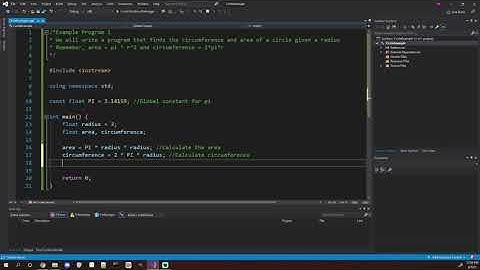 CS 135 - Summer 2021 - Programming Example 1 Circle Area and Circumference