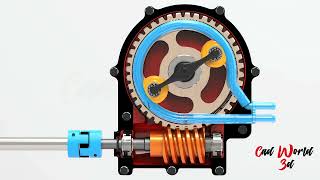 Peristaltic Pump #cad #solidworks #engineering #mechanical #mechanism #fusion360