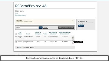 RSForm!Pro - Create a submissions directory