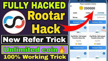 Rooter App Unlimited Trick | rooter unlimited refer trick | rooter unlimited coin trick 2021 |Rooter