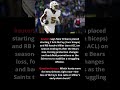 🏈SAINTS ROCKED — ERIK MCCOY &amp; KENDRE MILLER DONE FOR THE SEASON! #news #sports #nfl #saints #shorts